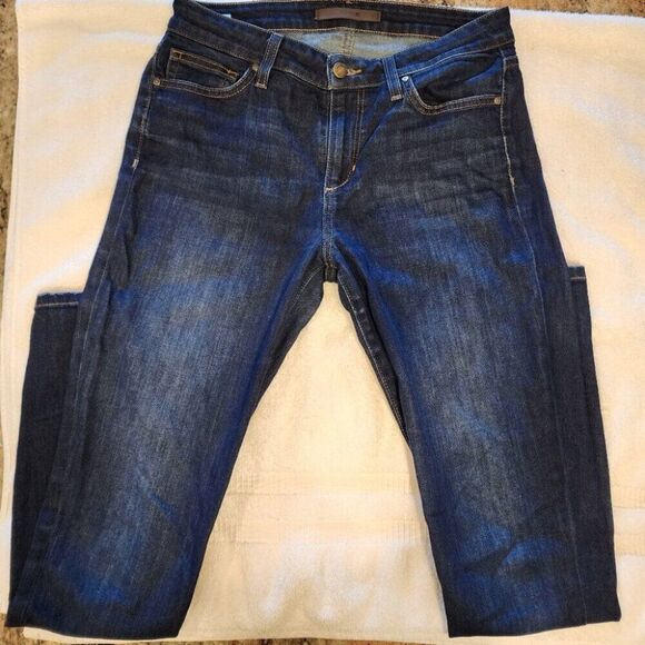 Joe's Jeans Icon Mid Rise Skinny Jeans size 28 Dark Blue Wash - Picture 2 of 9